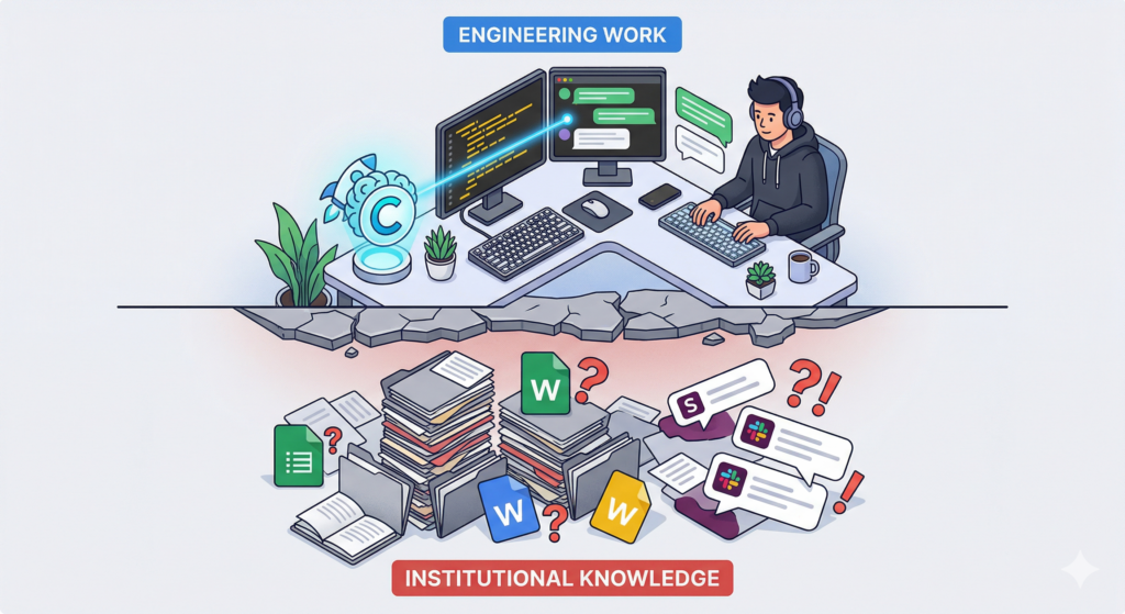 Engineering work vs fragmented institutional knowledge